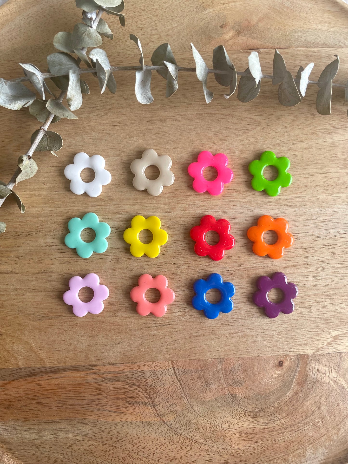Créoles interchangeables grande fleur - Édition Printemps/Été