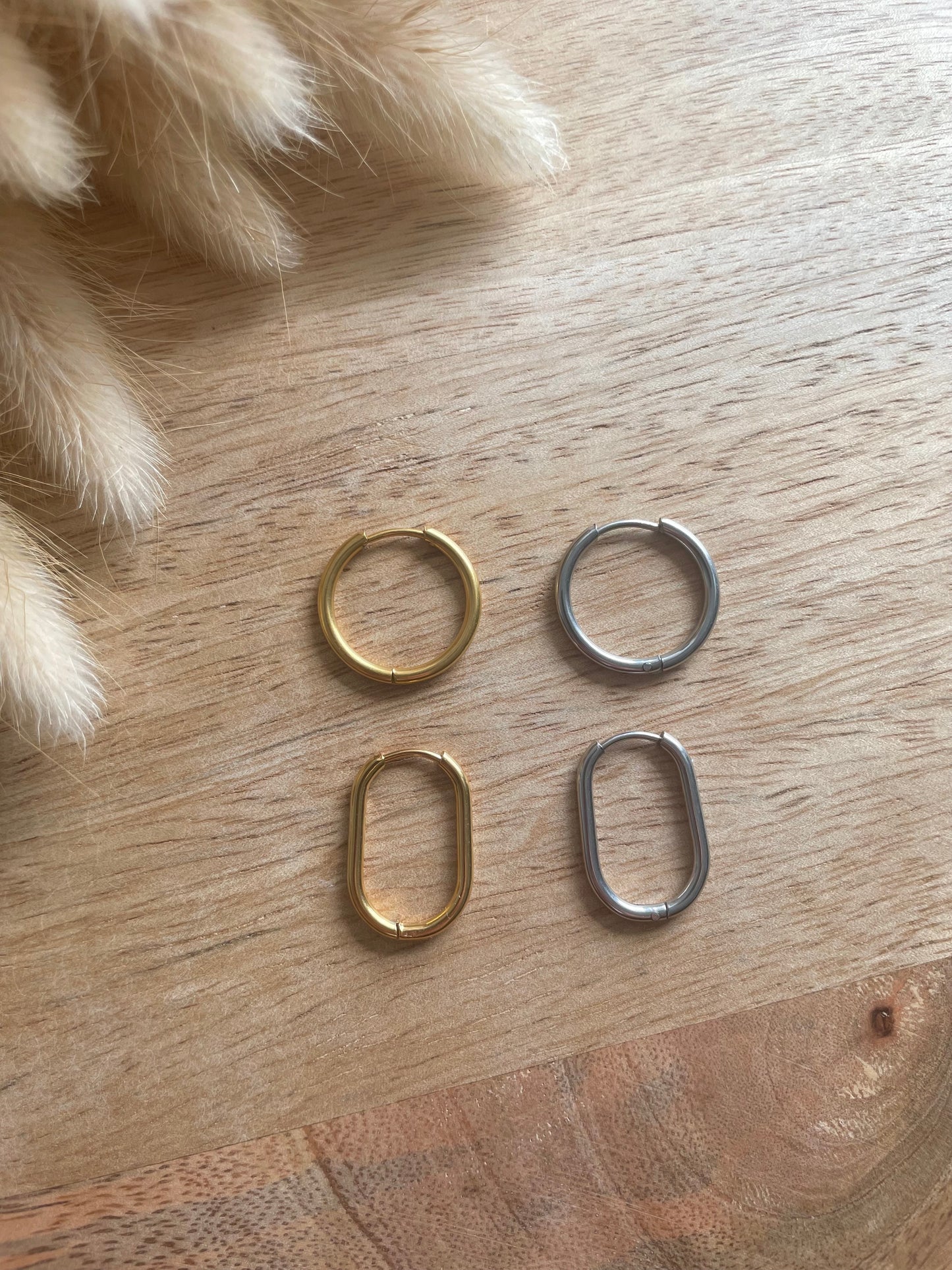 Créoles interchangeables rondes