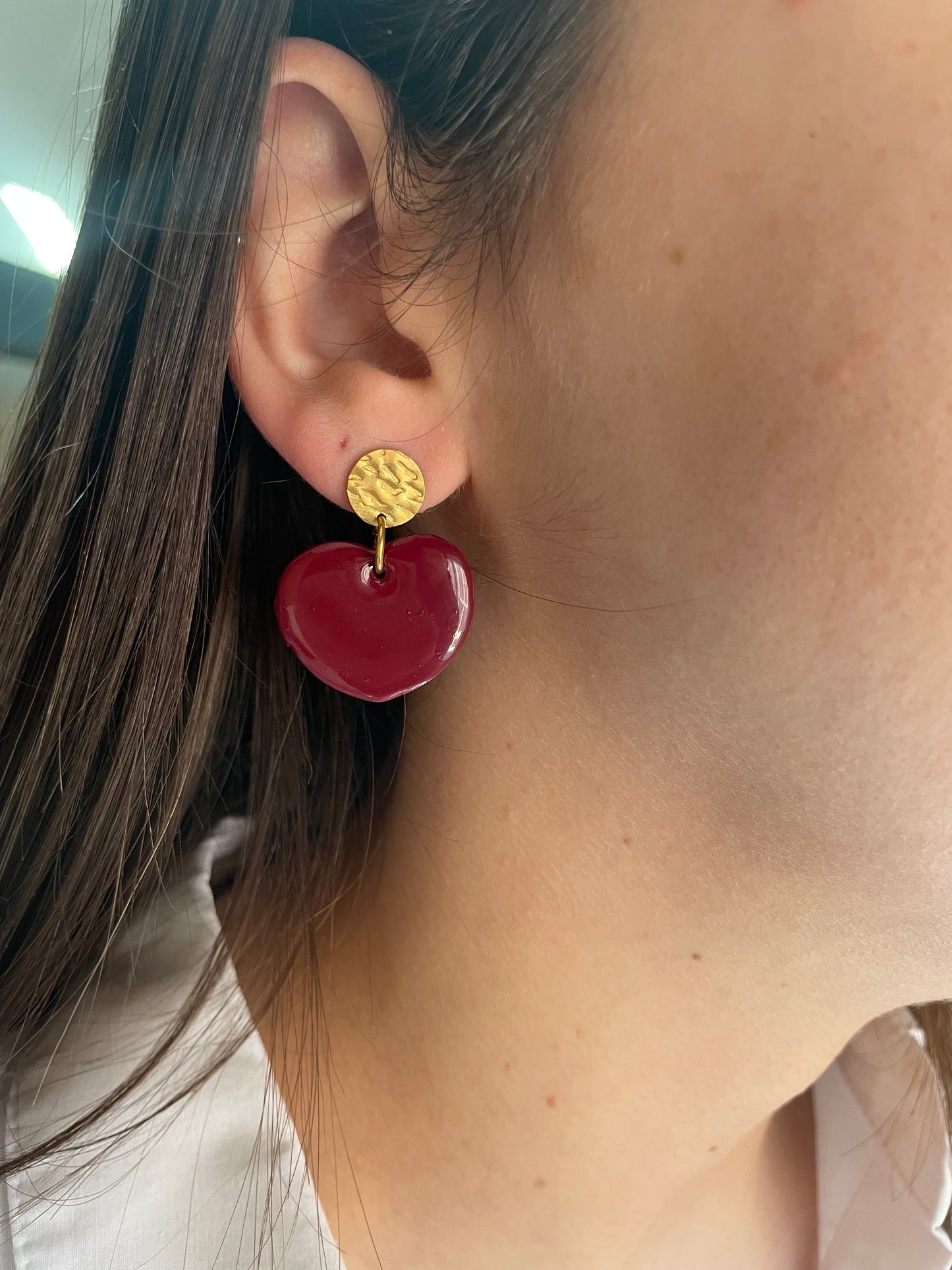 Boucles cœur montée