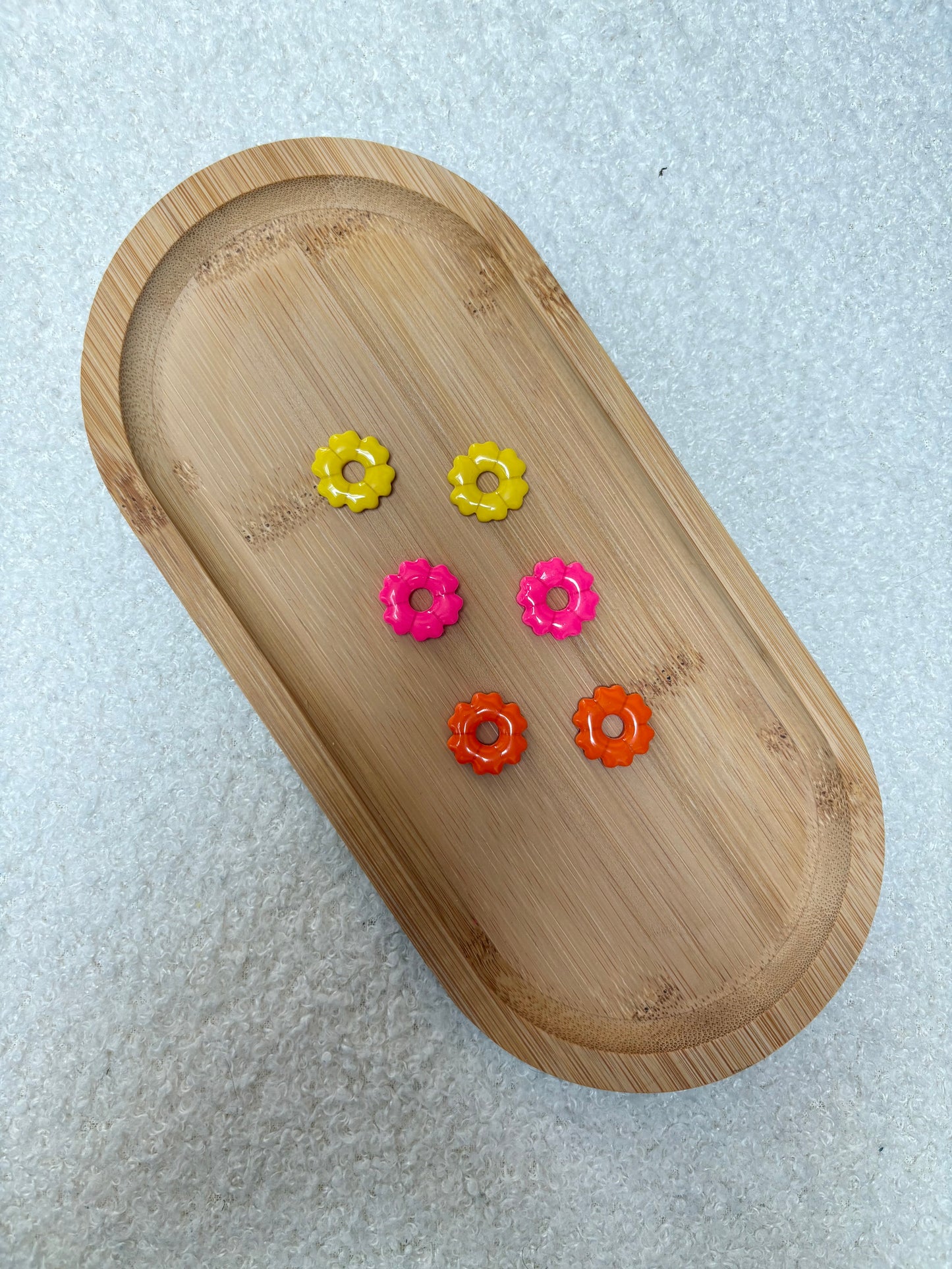 Créoles interchangeables fleur cœur