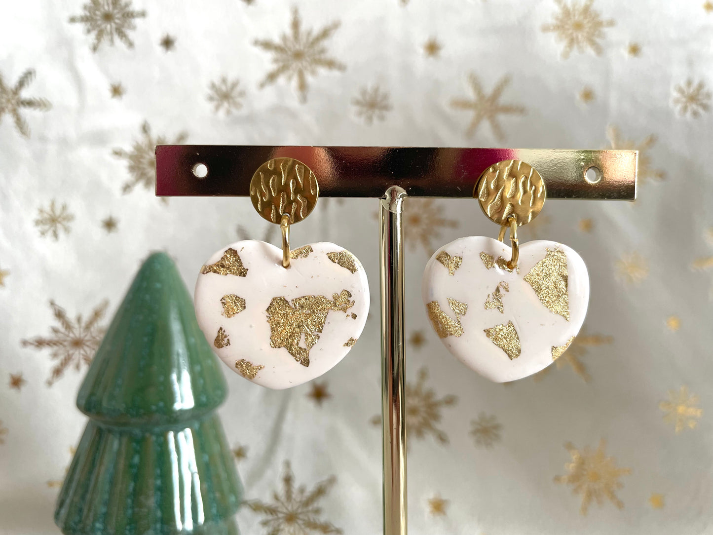 BO cœur feuilles dorées