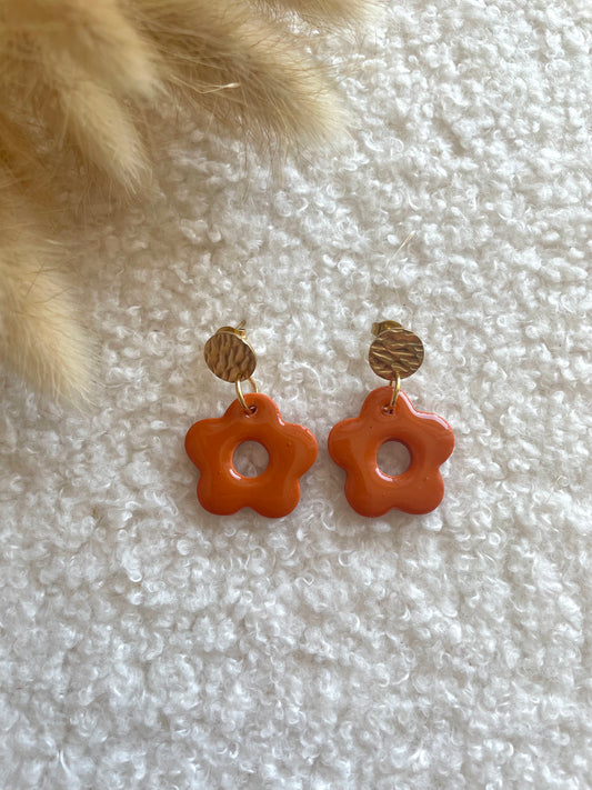 Boucles fleurs Pumpkin