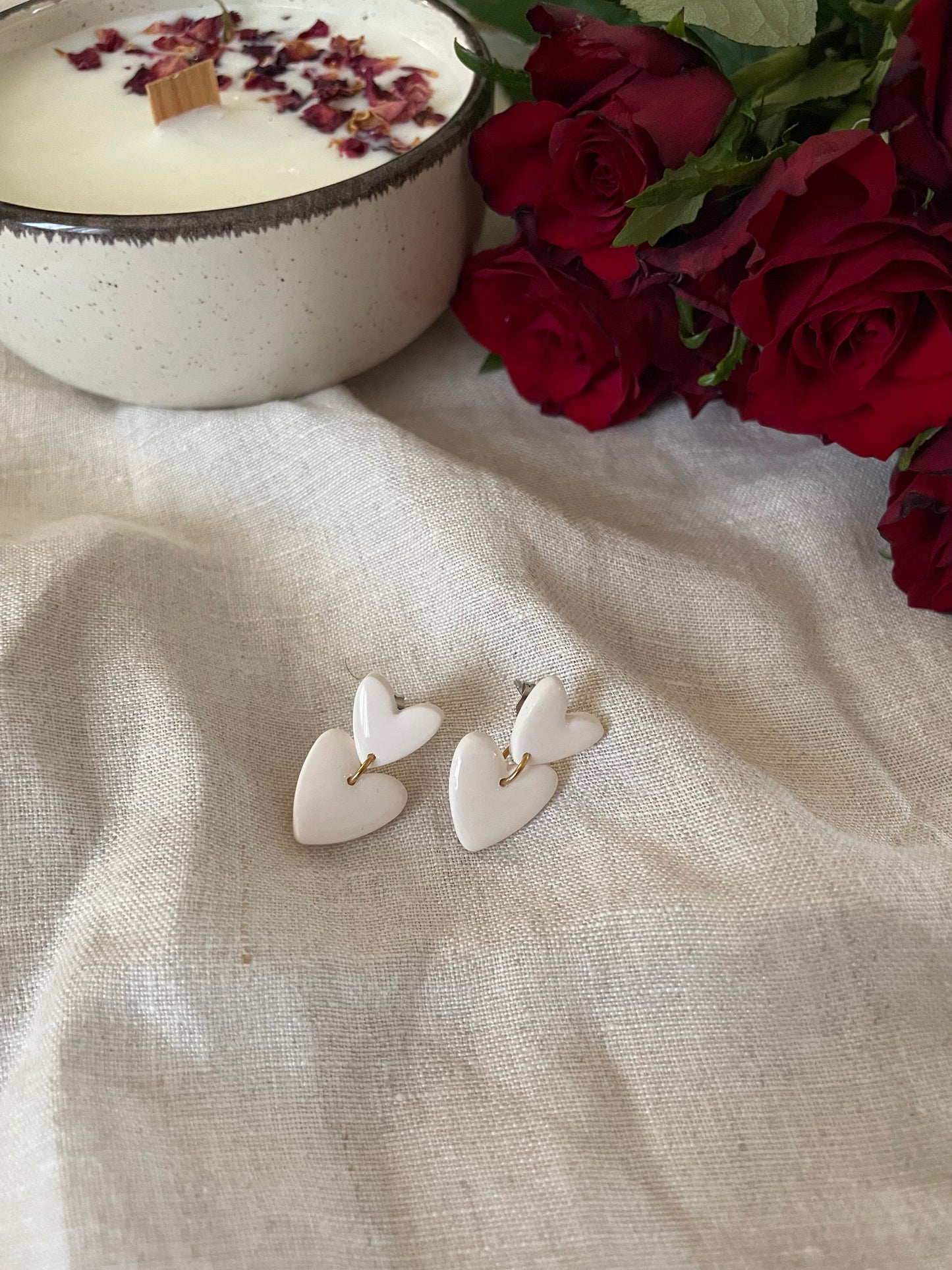 Boucles double cœur mini