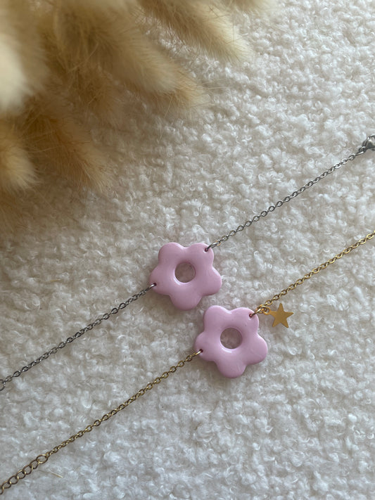 Bracelet chaîne fleur Lila