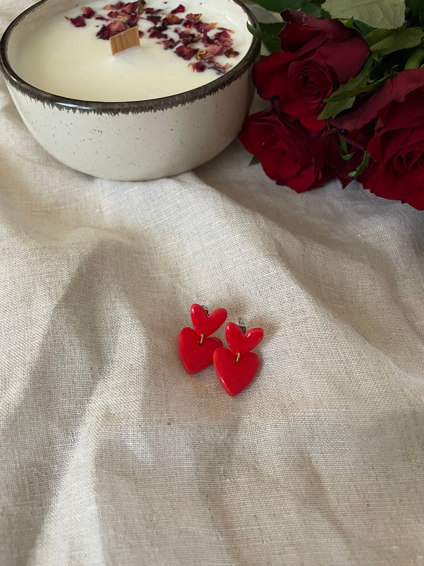 Boucles double cœur mini