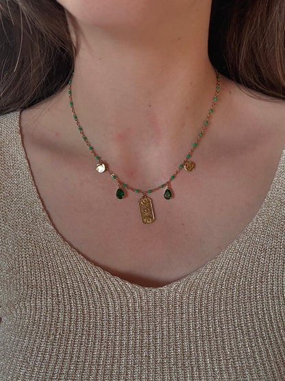 Collier émeraude