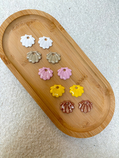 Créoles interchangeables coquillage
