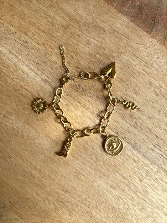 Bracelet médaillon œil
