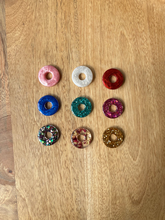 Pampilles résine rondes