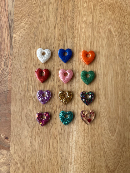 Créoles interchangeables cœur