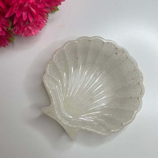 Vide poche coquillage blanc nacré